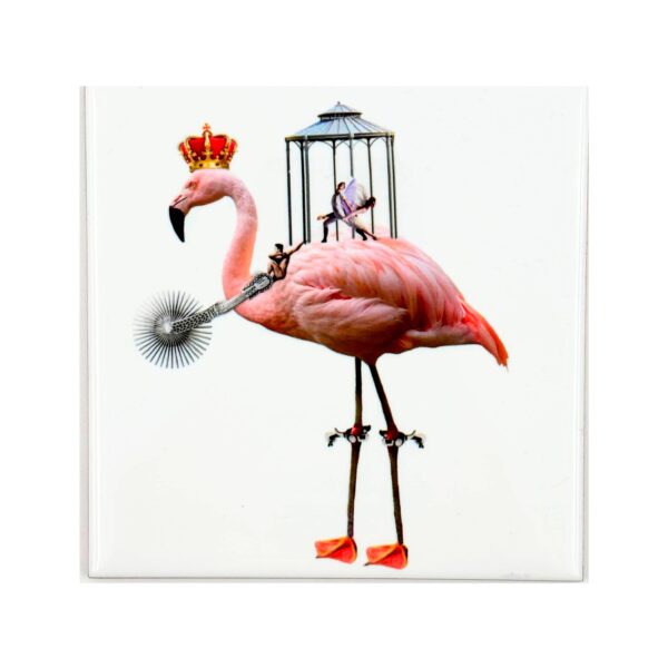 Azulejo "Happy Flamingo"
